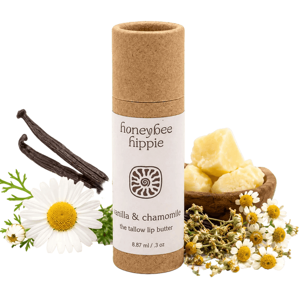 Honeybee Hippie Vanilla & Chamomile Tallow Lip Butter
