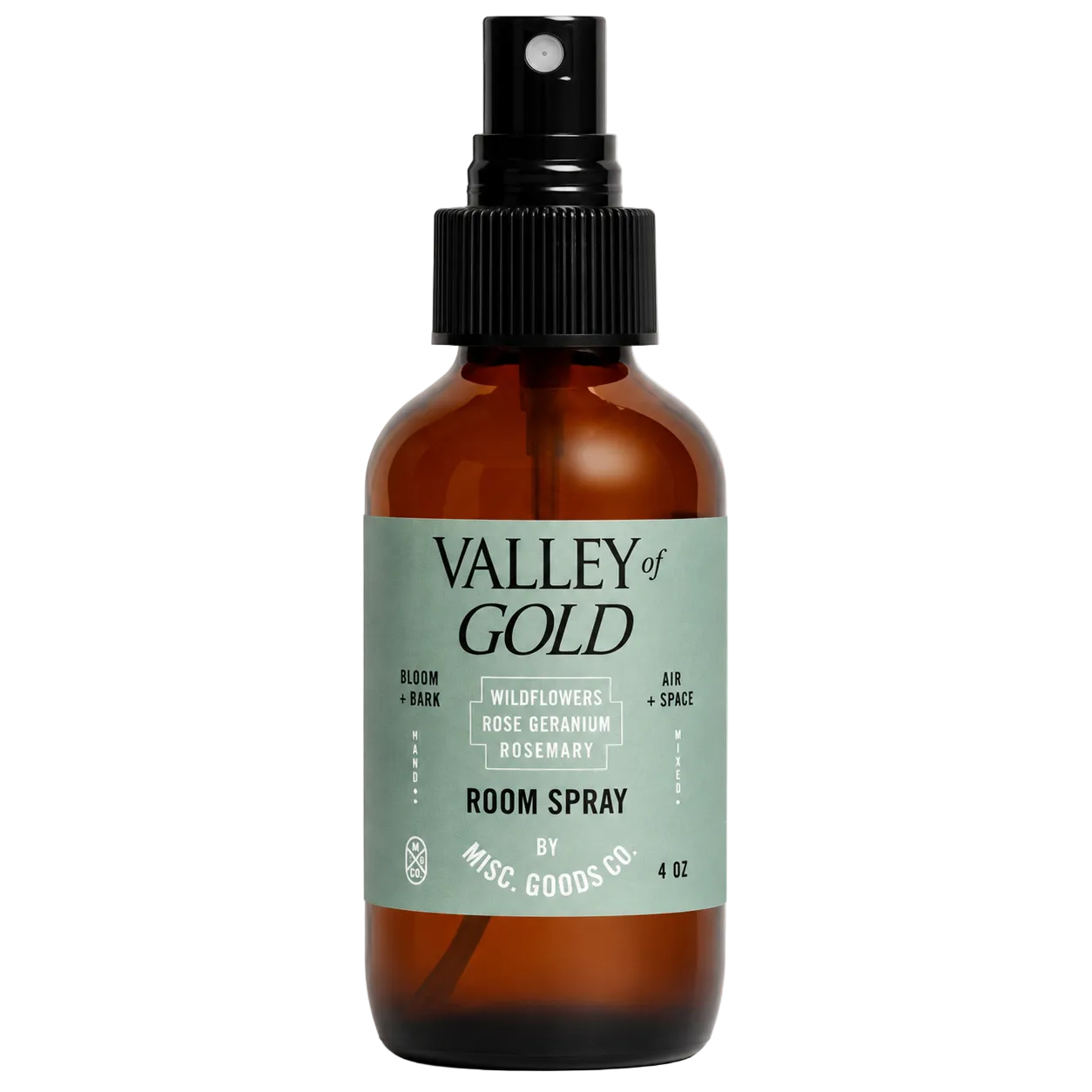 Brown glass bottle with a label on a white background