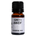 Bottle of Grey Haven essential oil with a black cap on a white background