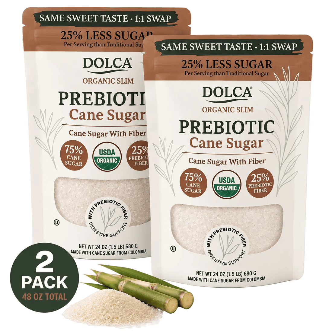 Dolca Sugar Sugar Organic Dolca Slim - pack of 2 Dolca Slim - 2 Pack