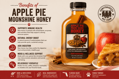 Honey Badgers Bee Farm Honey Apple Pie Moonshine Honey