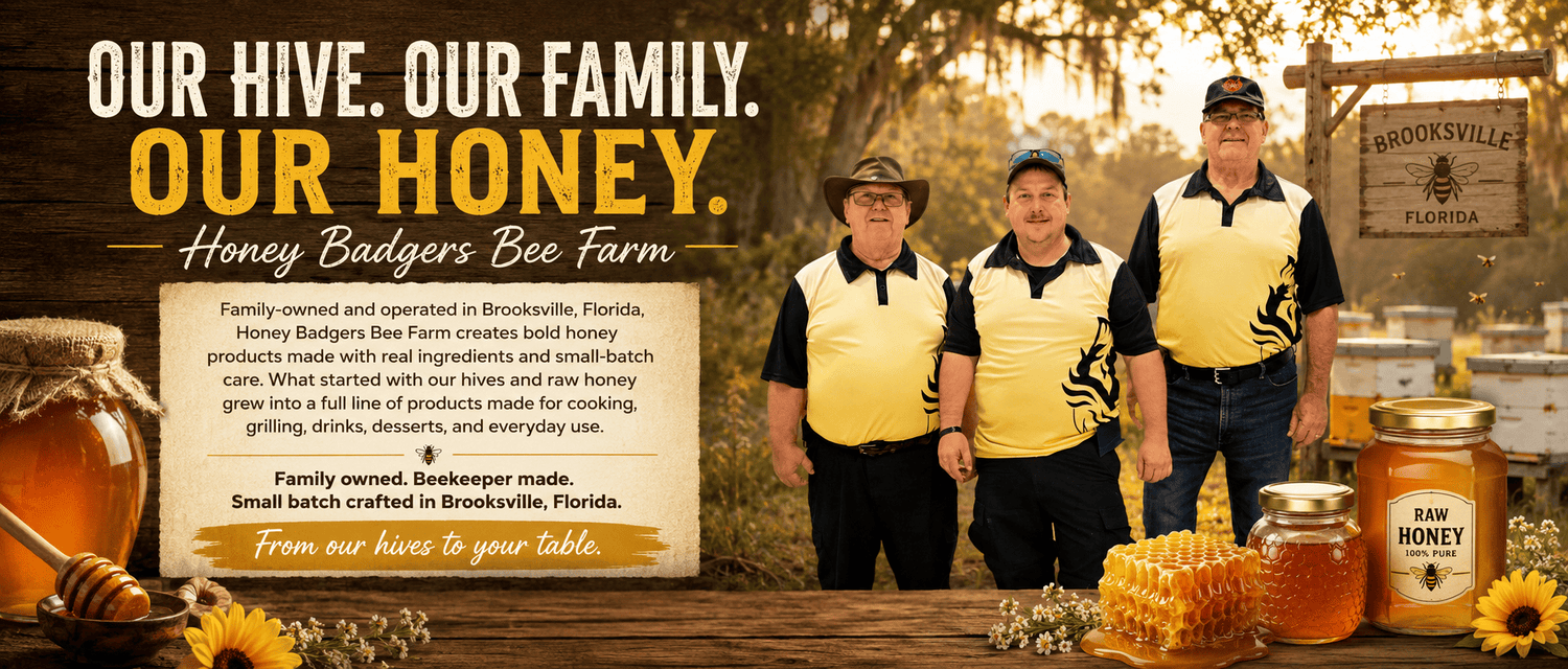 Honey Badgers Bee Farm All Natural Coffee Cowboy Coffee - Instant Honey Coffee - All-in-one - Just add to hot water