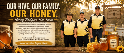Honey Badgers Bee Farm All Natural Coffee Cowboy Coffee - Instant Honey Coffee - All-in-one - Just add to hot water