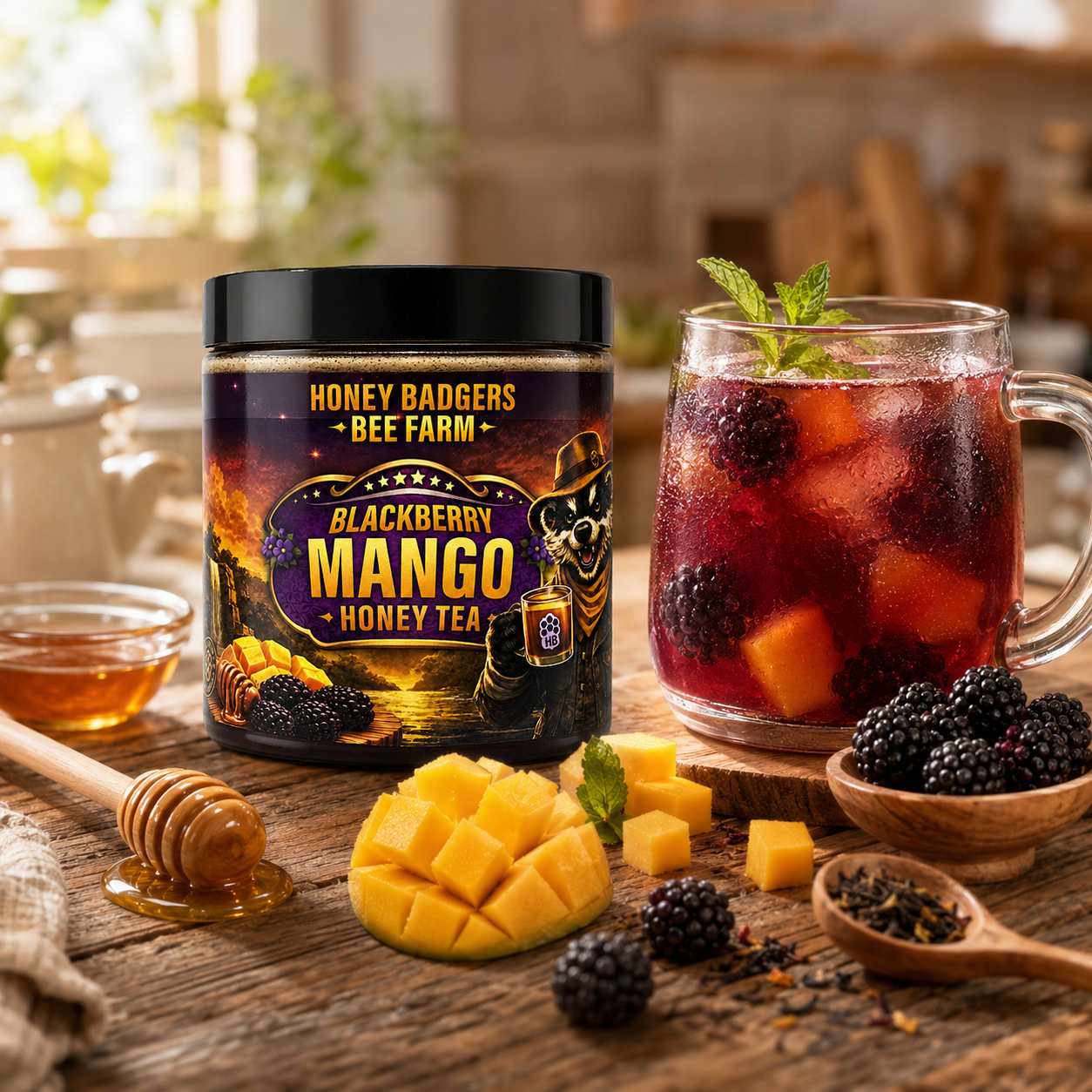 Blackberry Honey Tea