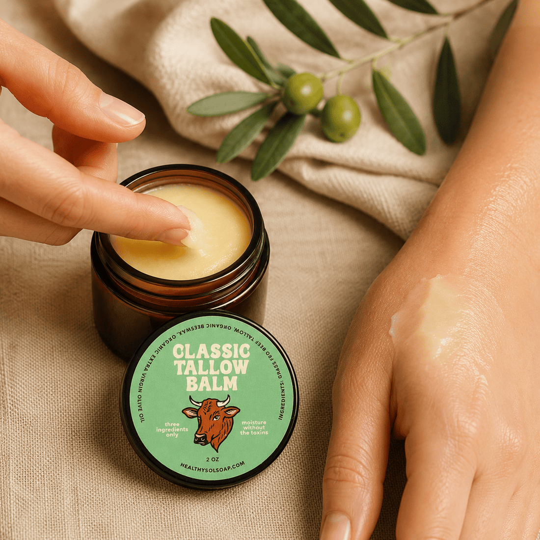 Health y Sol Moisturizer Classic Tallow Balm – 2 oz