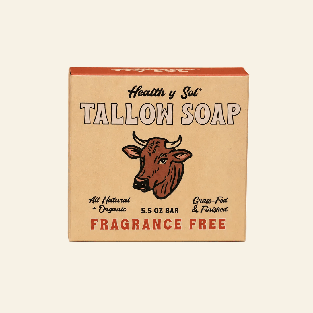 Health y Sol Bar Soap Single Bar Grass-Fed Tallow Bar Soap 5.5 oz