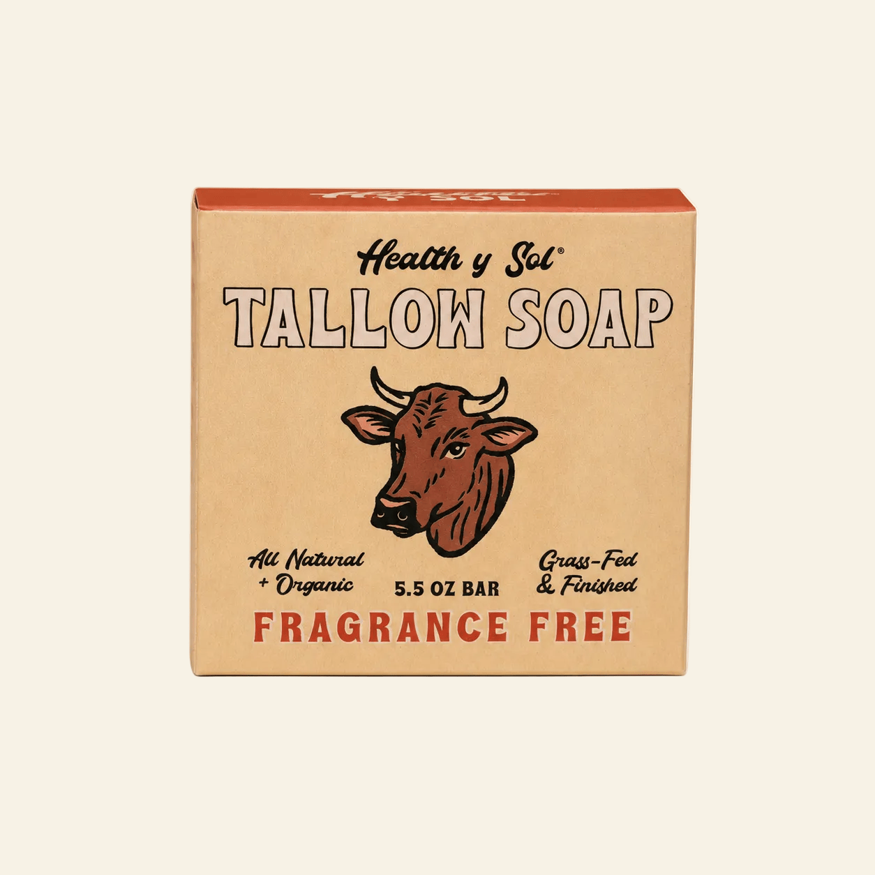 Health y Sol Bar Soap Single Bar Grass-Fed Tallow Bar Soap 5.5 oz