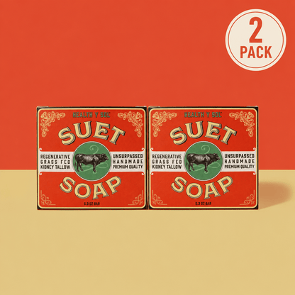 Health y Sol Bar Soap Two Pack Suet Soap – Grass-Fed Luxury Bar Soap 5.3 oz