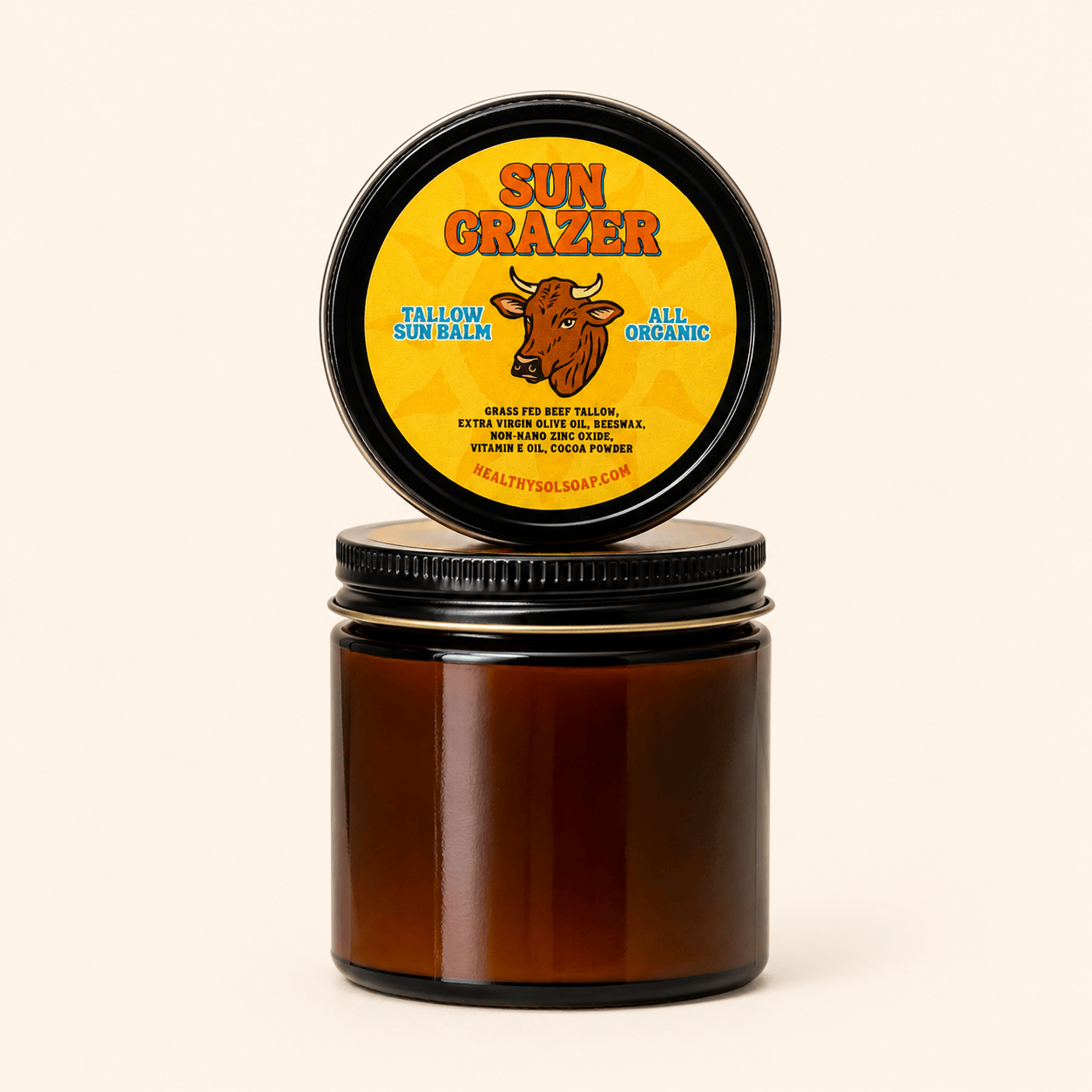 Health y Sol Sunscreen 4 oz Sun Grazer Tallow Sun Balm