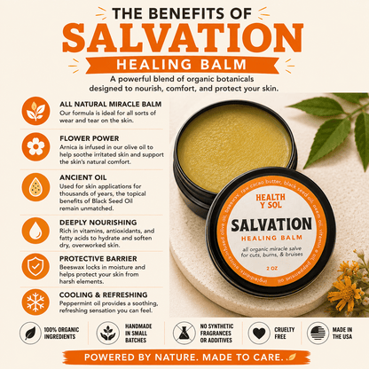 Health y Sol Body Balm Salvation Botanical Balm – 2 oz