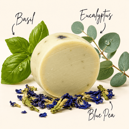 Aster Earth Bath And Body DGAF, Eucalyptus and Basil, Soap Bar