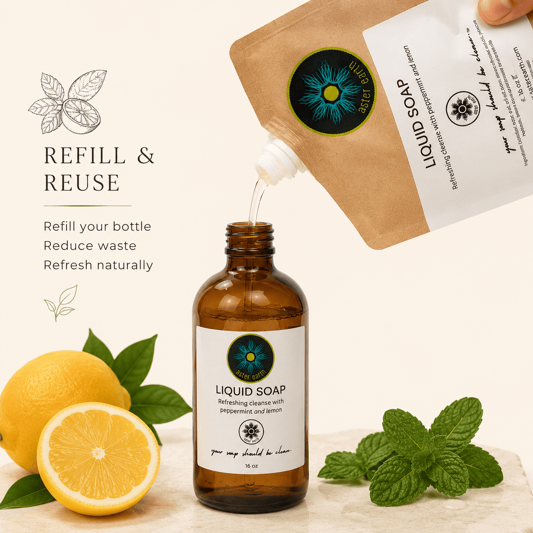 Aster Earth Liquid Soaps Liquid Soap
