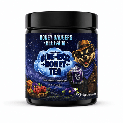 Honey Badgers Bee Farm All natural Tea Blue Razz Honey Tea