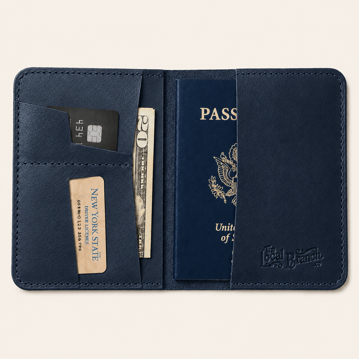 The Local Branch Leather Lake Leather Passport Case - USA Made