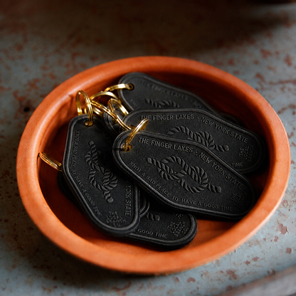 Leather Motel Key Fob - USA Made