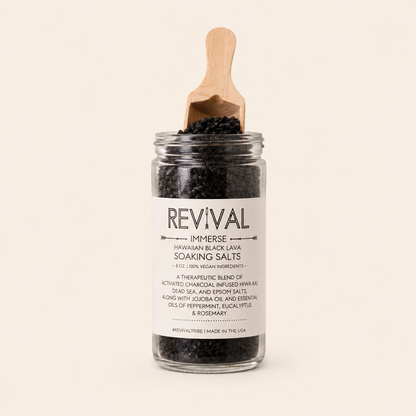 Immerse Soaking Salts – Hawaiian Black Lava