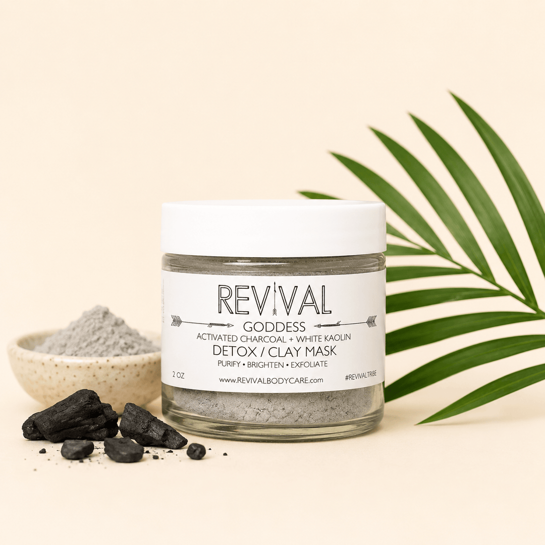 Revival Body Care FACE MASK Goddess Clay Mask – Detox