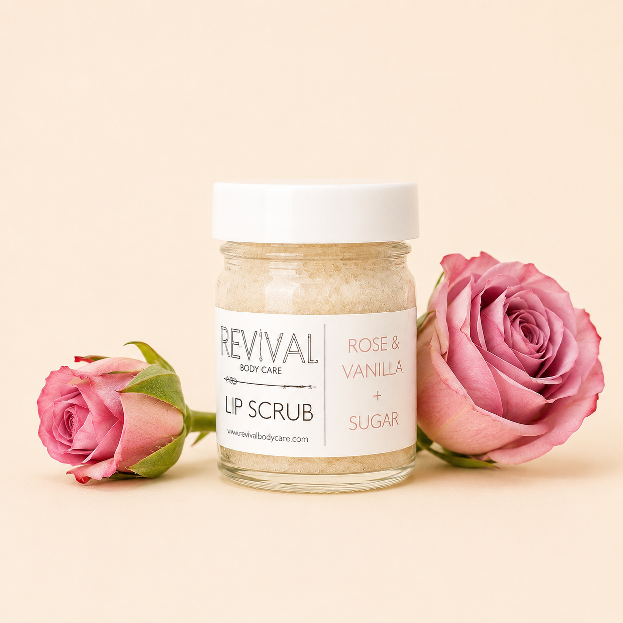 Rose &amp; Vanilla + Sugar Lip Scrub