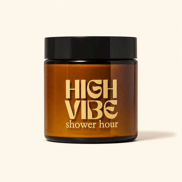 High Vibe Naturals Body Butter 4 oz glass jar Shower Hour #1 - Whipped Tallow Body Butter