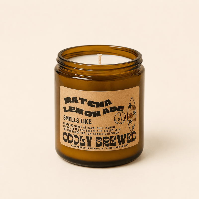 Oddly Brewed Candles Matcha Lemonade Soy Candle