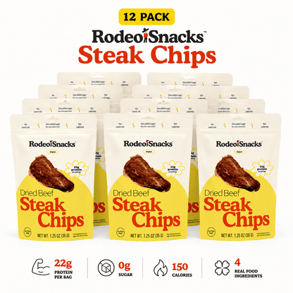 Rodeo Snacks 12-pack Steak Chips