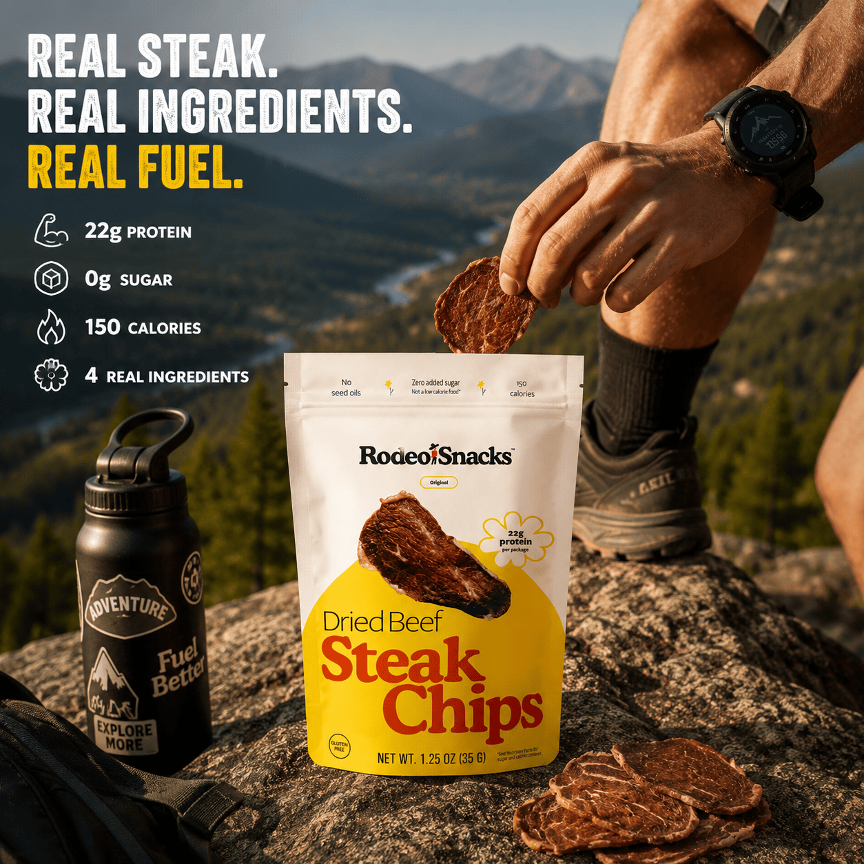 Rodeo Snacks Steak Chips