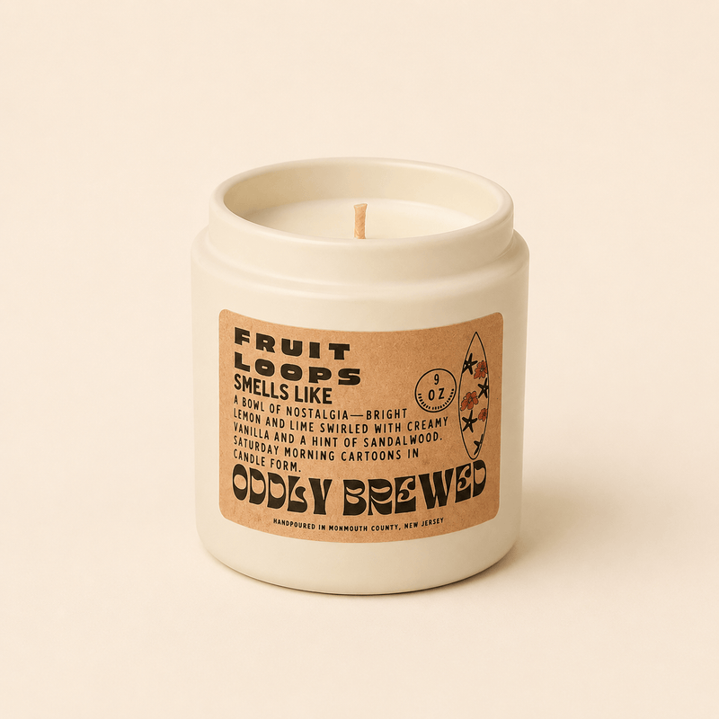Oddly Brewed Soy candle Fruit Loops Soy Candle Tins