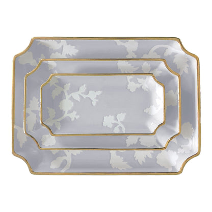 Ruby Clay Company Tray Small / Light Lavender Chinoiserie Dreams Trays with Gold Accent