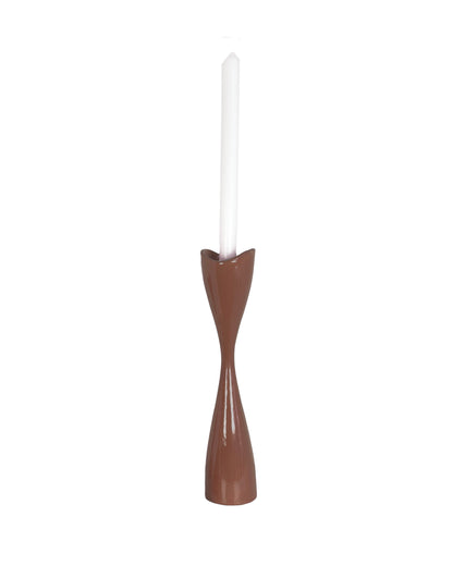 Tulip Candlestick Holders in Chocolate Bunny