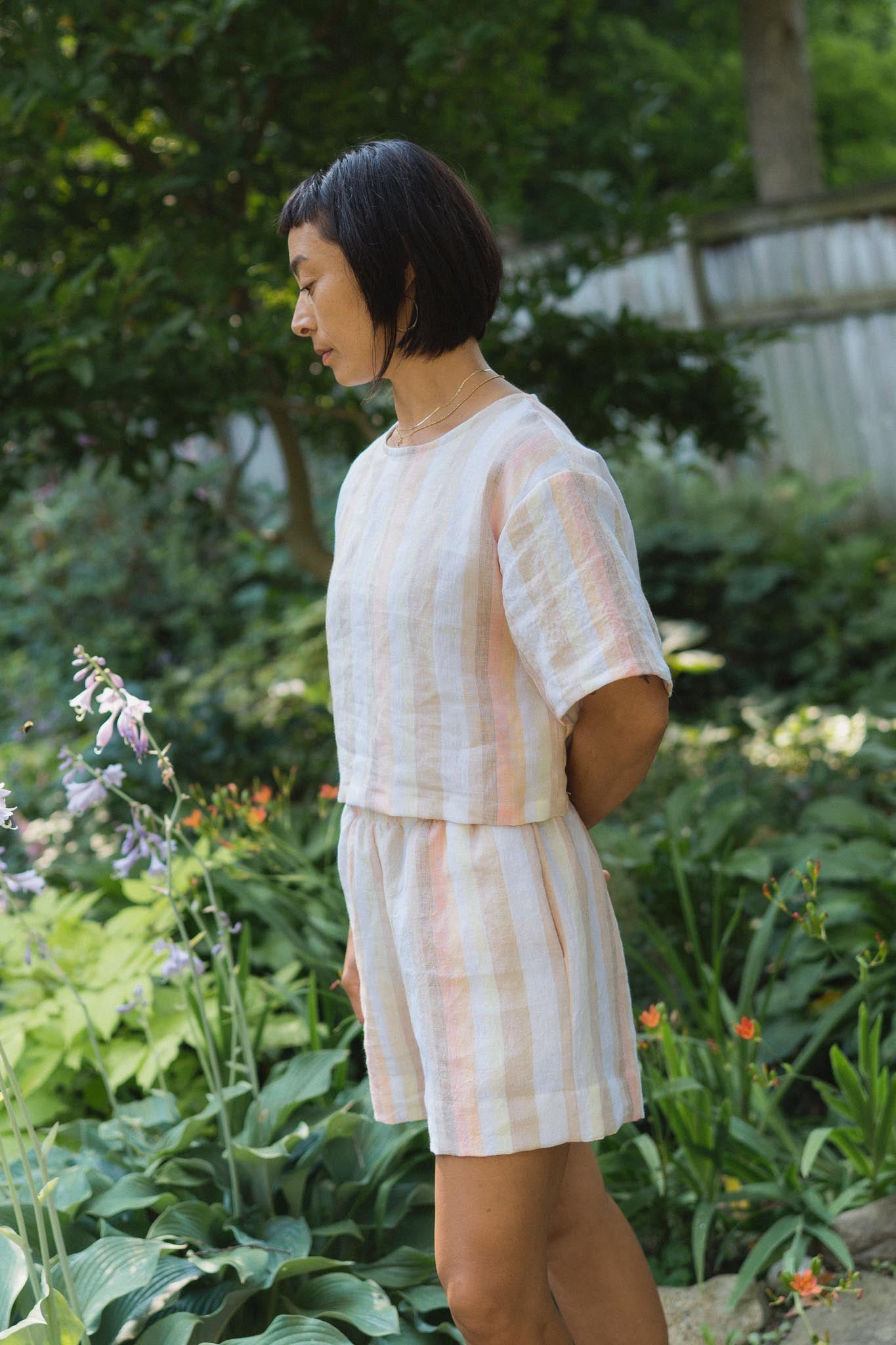 Chloe Tee in Desert Stripe