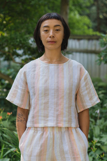 Chloe Tee in Desert Stripe