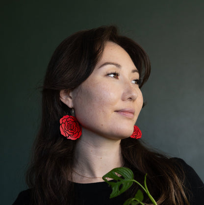 Giant Red Rose Hoops