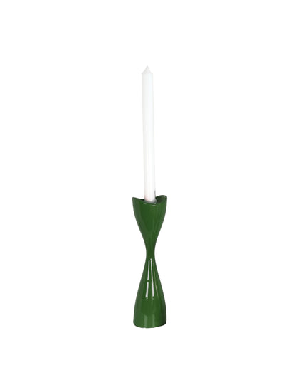Tulip Candlestick Holders in Christmas Pine