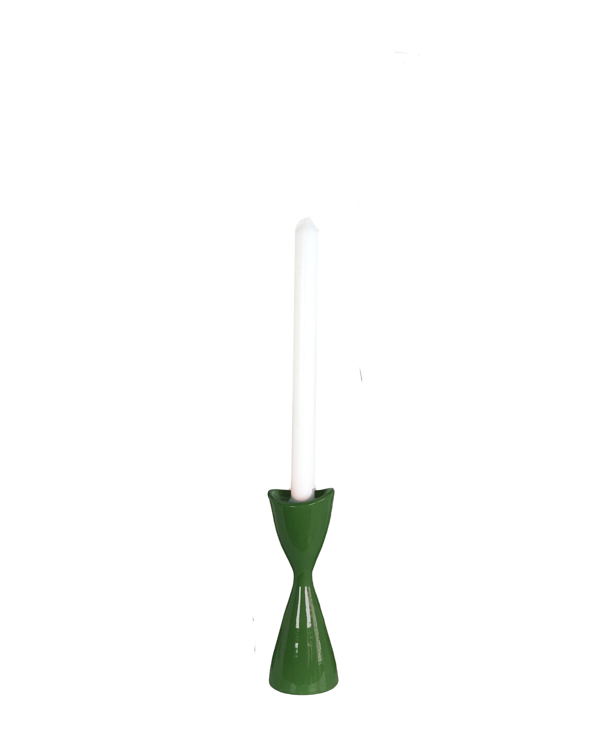 Tulip Candlestick Holders in Christmas Pine