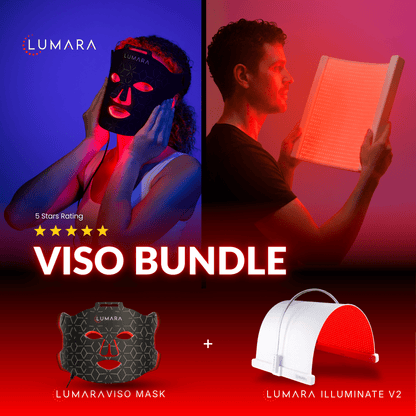 Lumara Health &amp; Beauty Panel Bundle VISO - FDA Certified Red Light Therapy Mask