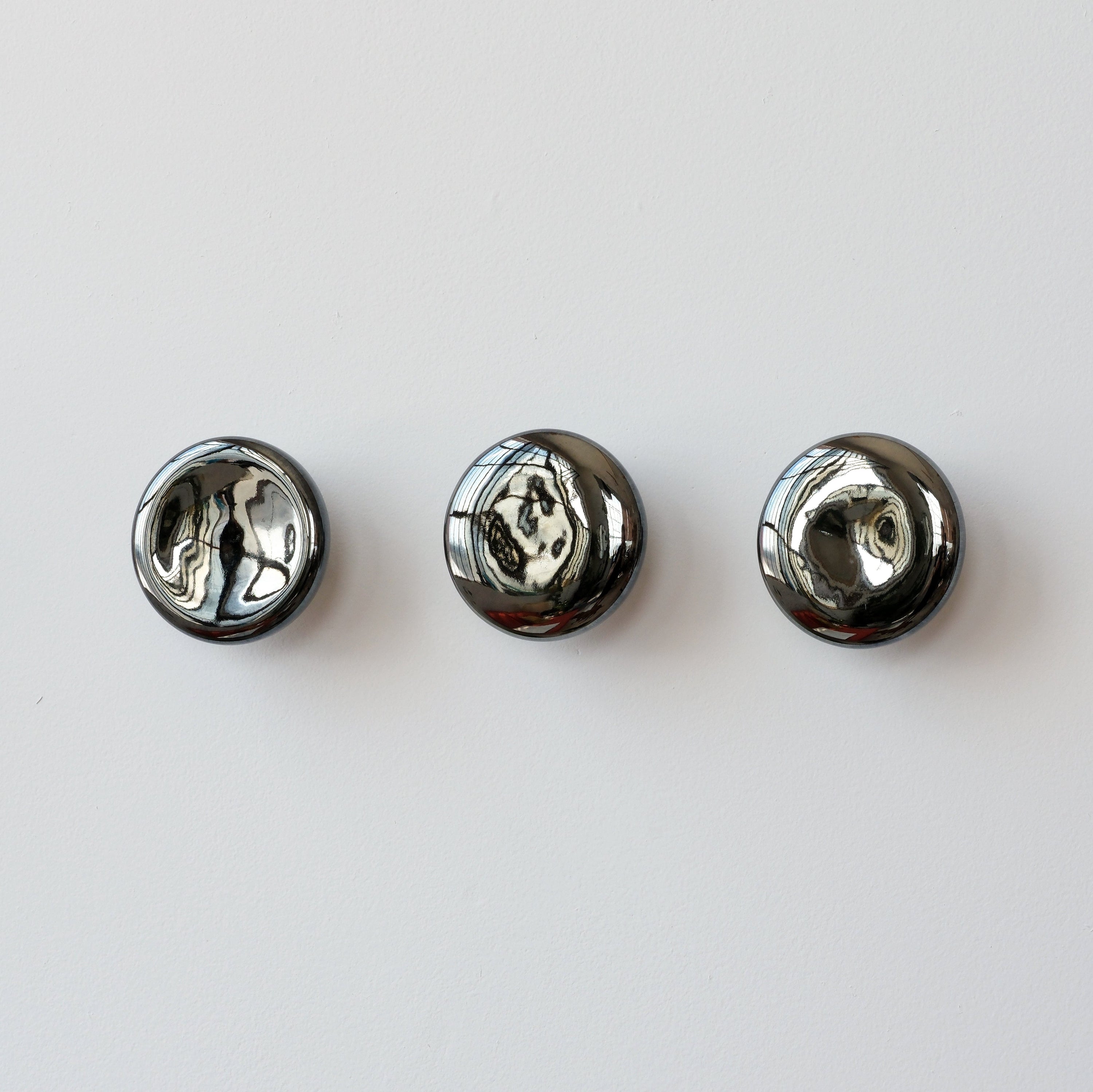 Misewell modern furniture Chrome Sequence coat hook - Mercury
