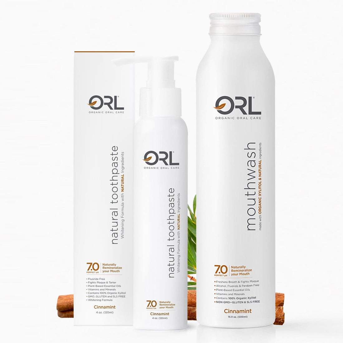 ORL Bundle Cinnamint Bundle - Toothpaste &amp; Mouthwash Combo