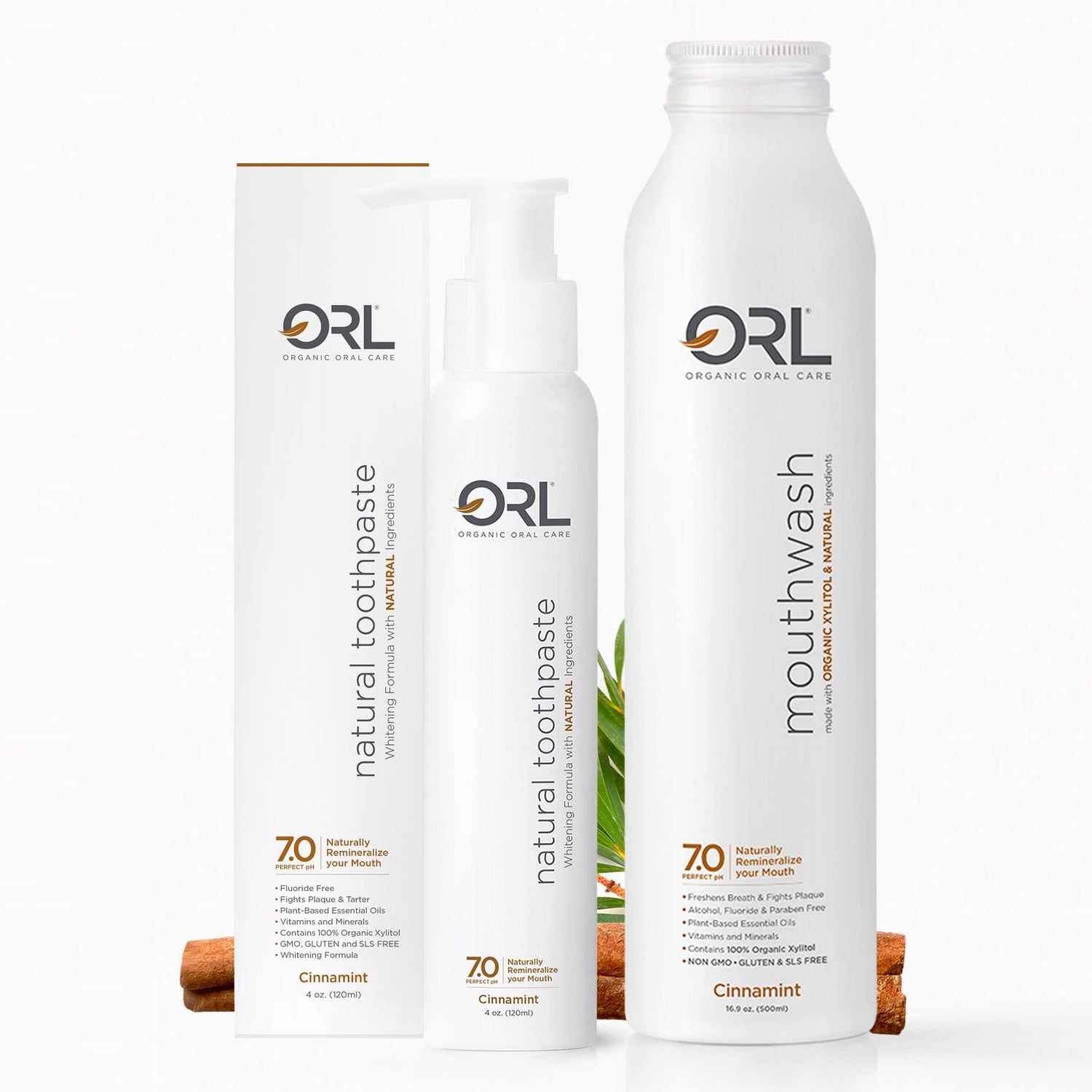 ORL Bundle Cinnamint Bundle - Toothpaste &amp; Mouthwash Combo