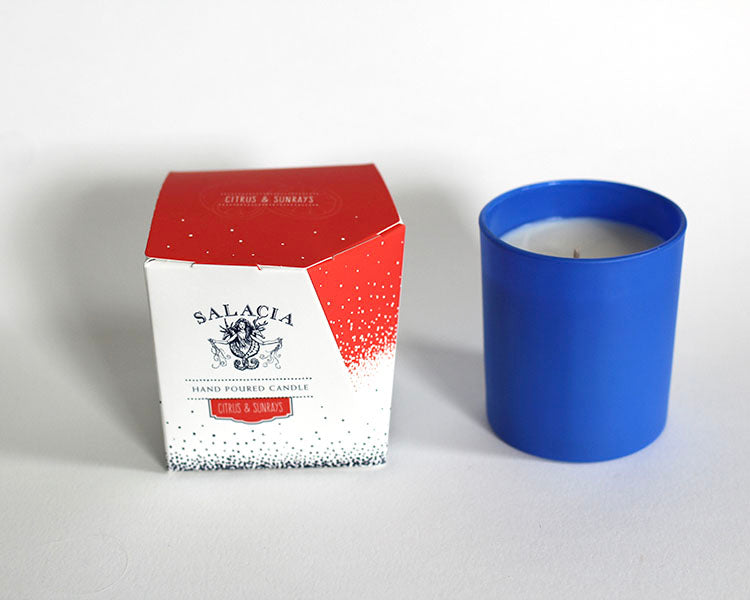 Citrus &amp; Sunrays Hand-Poured Soy Blend Candle - My American Goods
