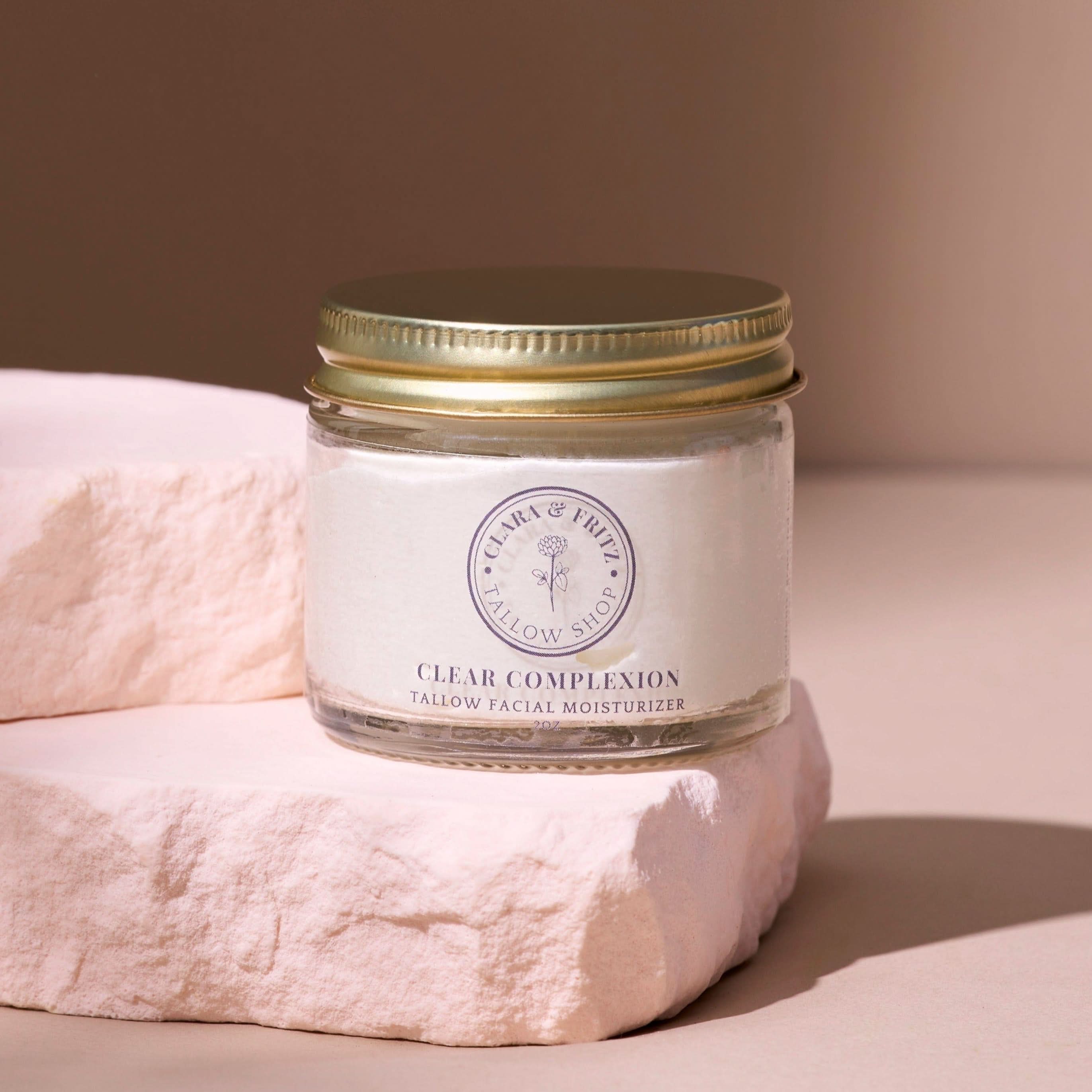 Clara &amp; Fritz Tallow Shop Lotion &amp; Moisturizer 2 fl oz Clara &amp; Fritz Clear Complexion Whipped Tallow Facial Moisturizer