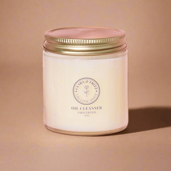 Clara & Fritz Tallow Shop Facial Cleansers Unscented 4 oz Clara & Fritz Tallow-Based Oil Cleanser