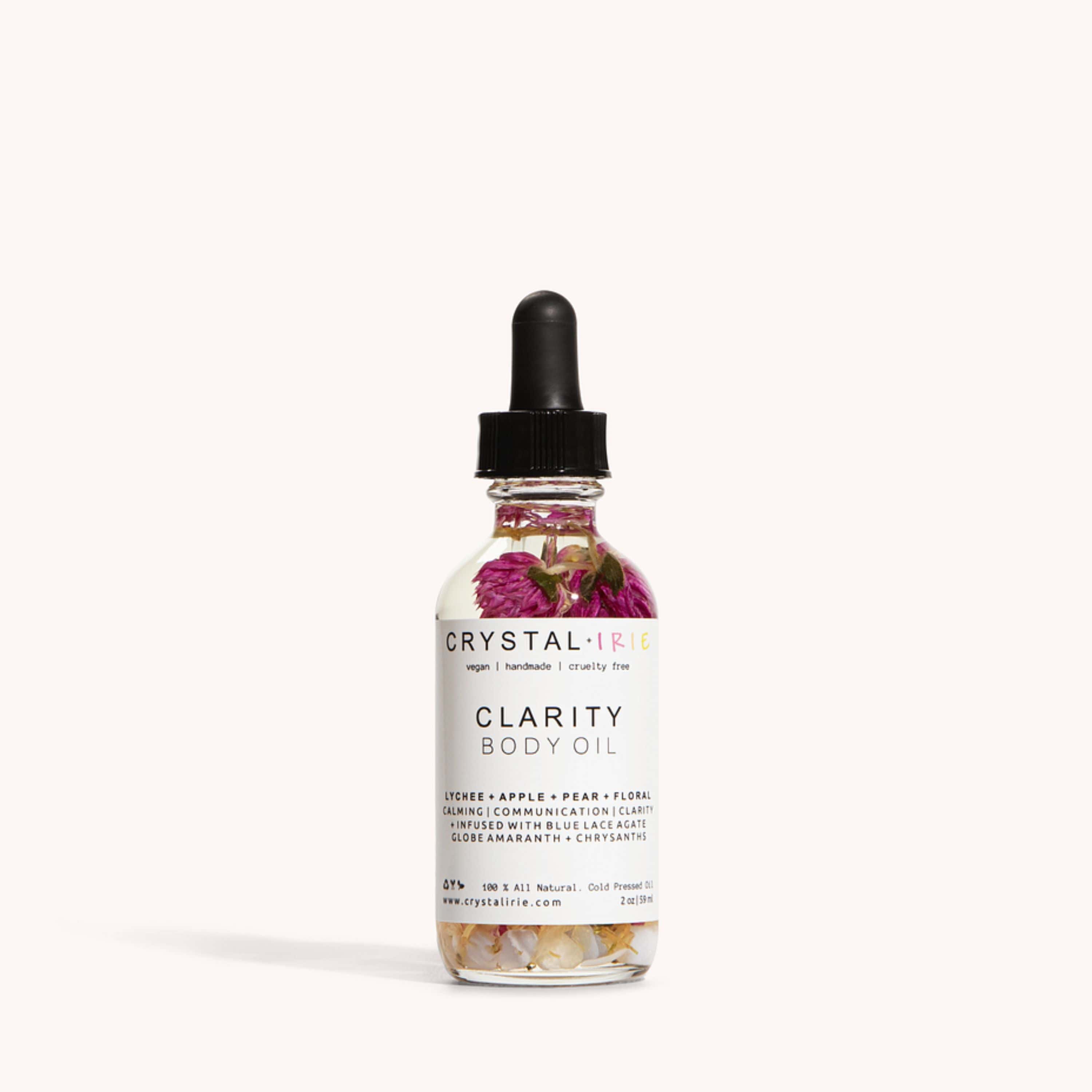 Crystal Irie Body Oil 2 oz-Try me Size Clarity Body Oil