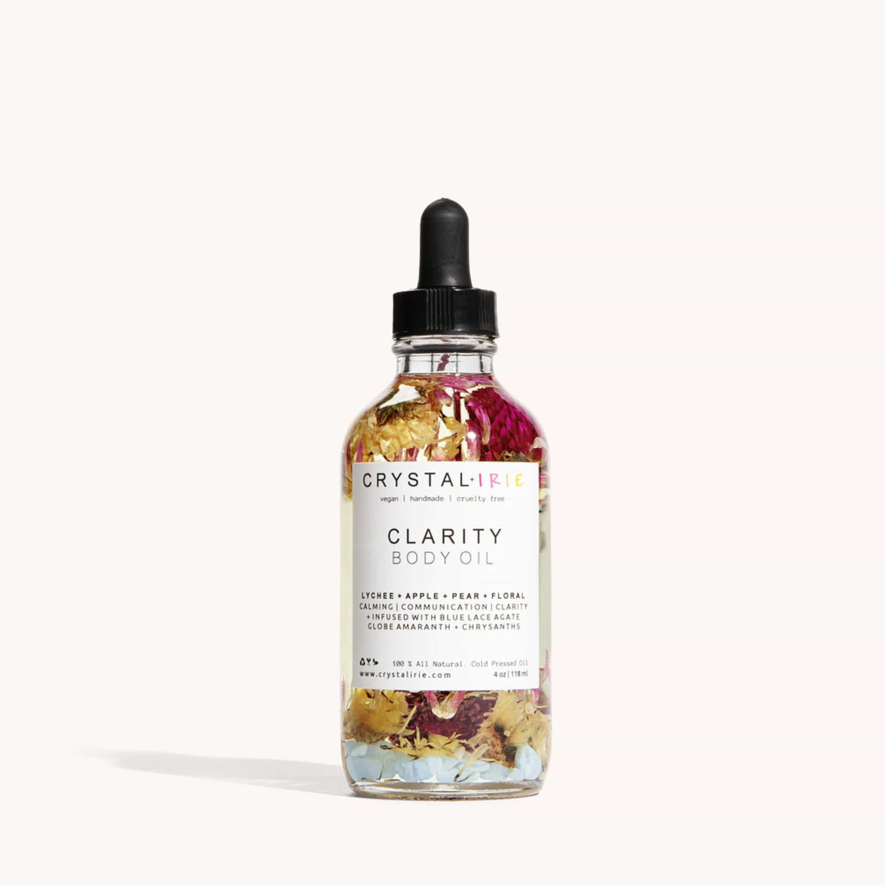 Crystal Irie Body Oil 4 oz-Most Popular ⭐️ Clarity Body Oil