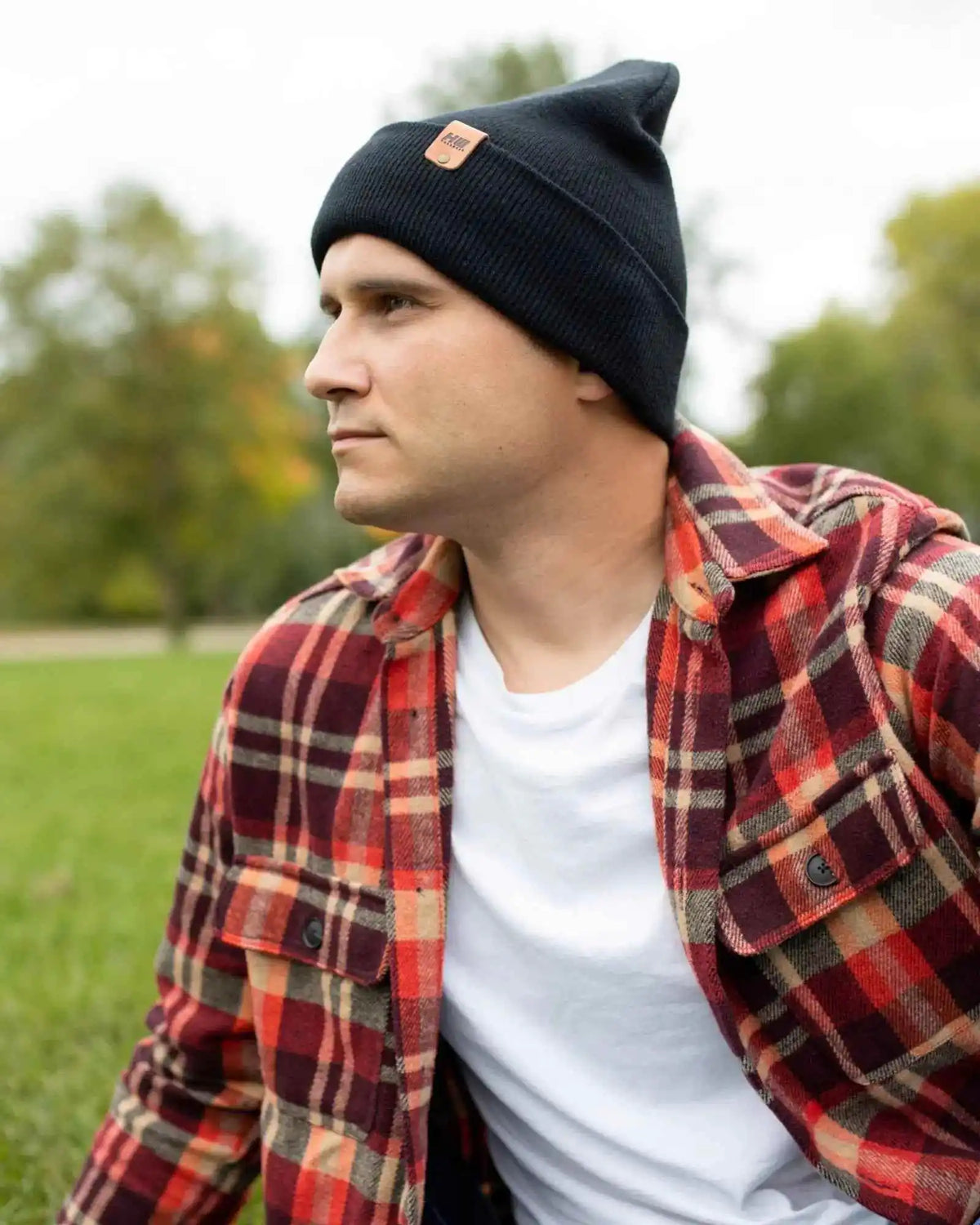 Classic Cuffed Beanie, Midnight Black