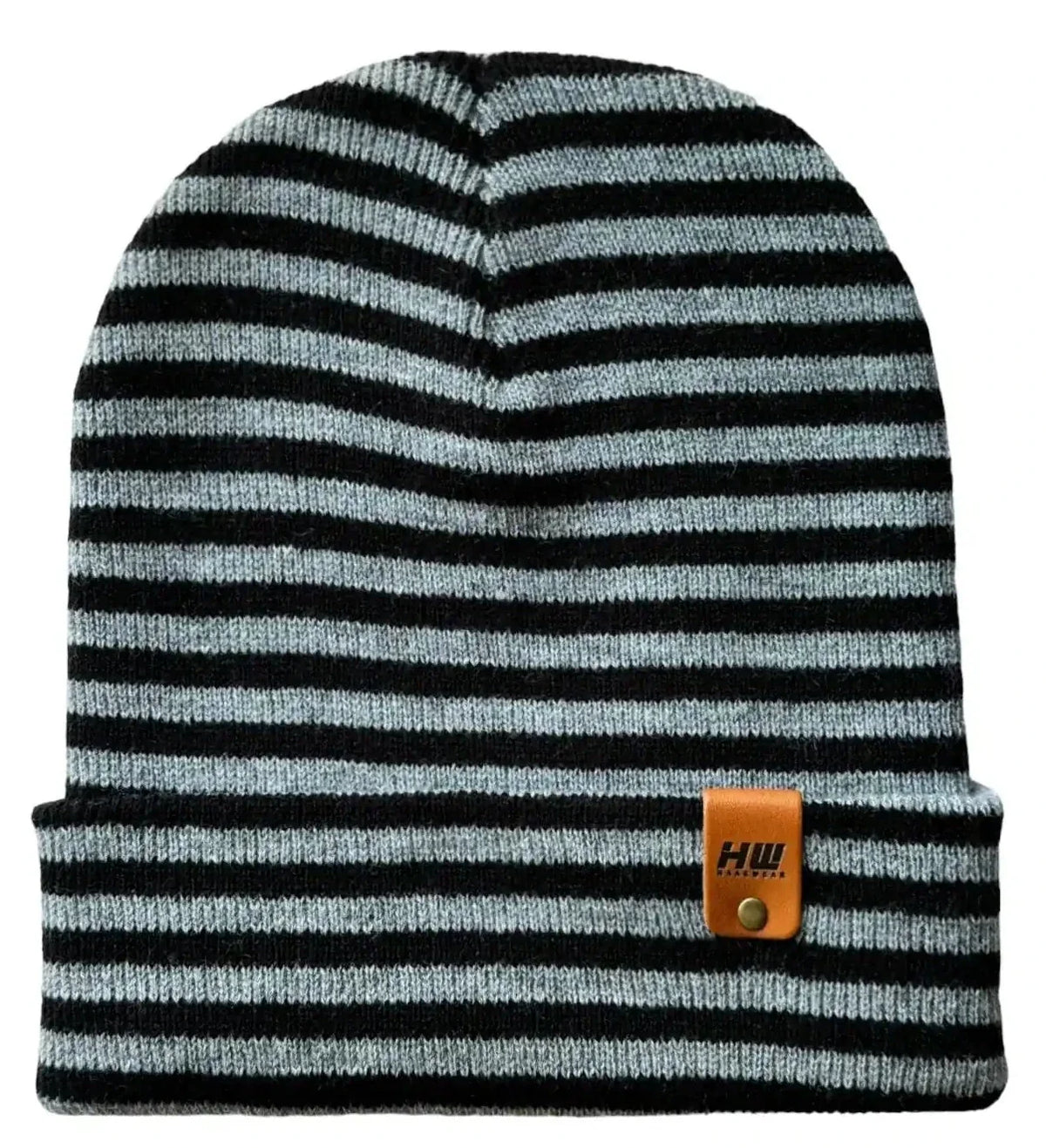 Classic RoRo Cuffed Beanie, Black and Gray