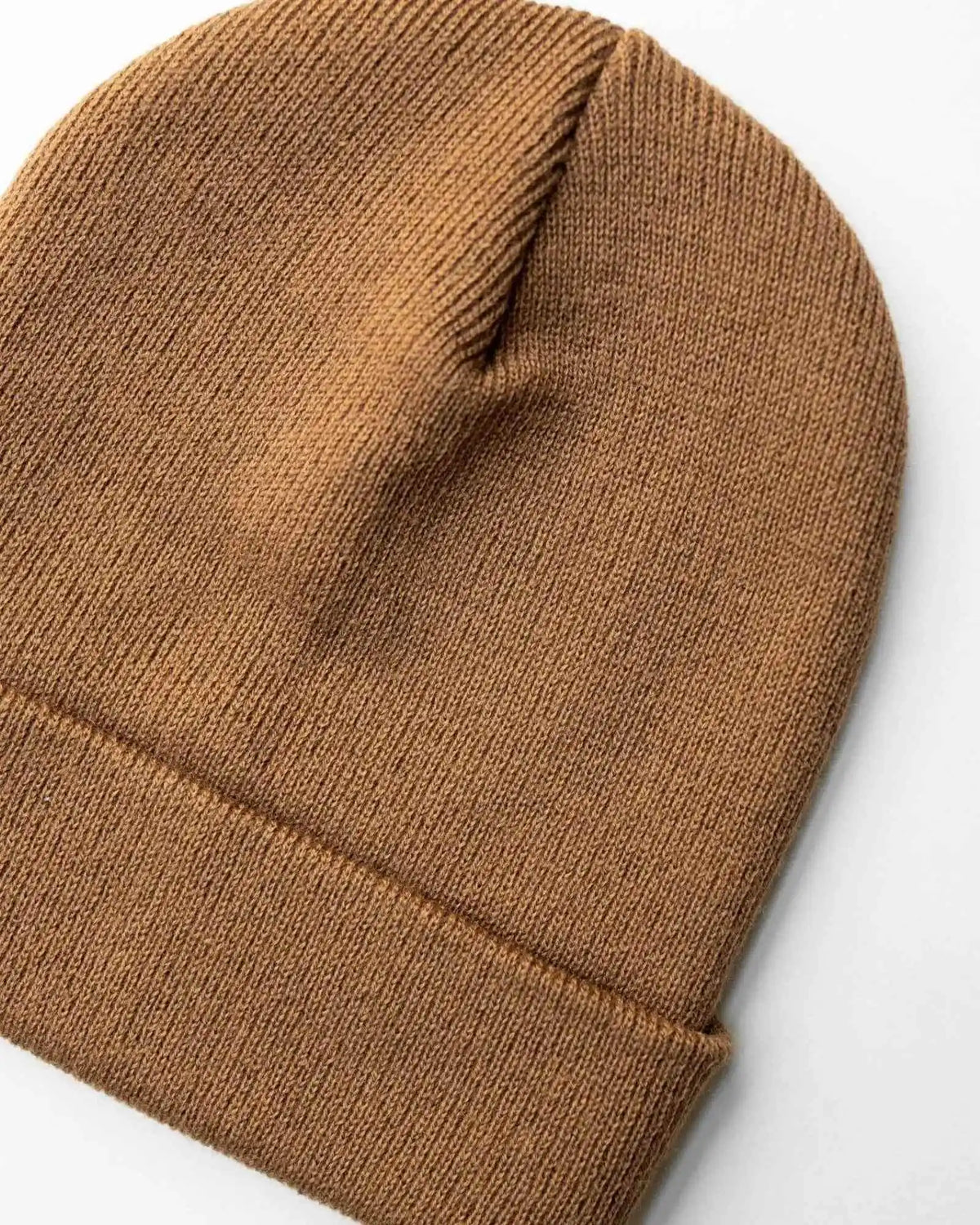 Classic Silent Cuffed Beanie, Camel Brown