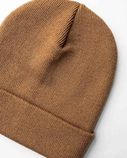 Classic Silent Cuffed Beanie, Camel Brown