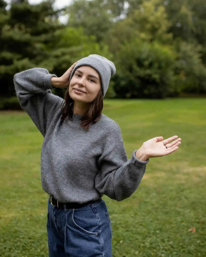 Classic Silent Cuffed Beanie, Koala Gray