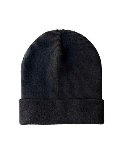 Classic Silent Cuffed Beanie, Midnight Black