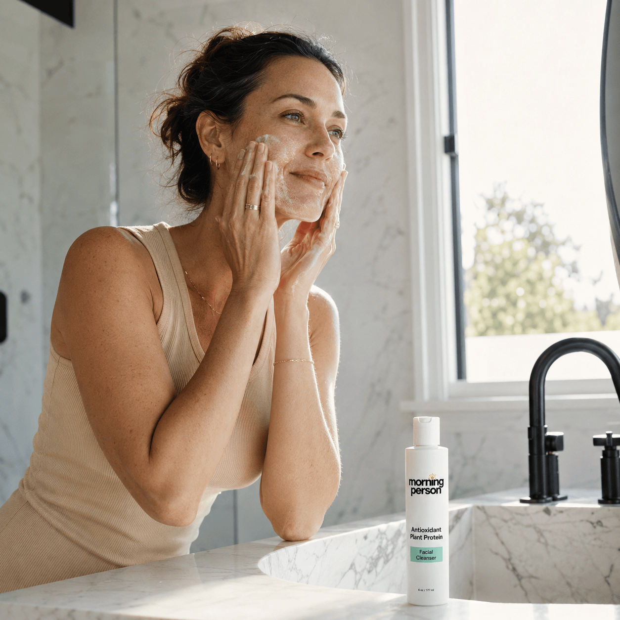 Morning Person Beauty Cleanser Morning Person Antioxidant Plant Protein Face Cleanser